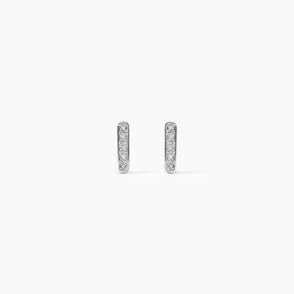 Marc Orian Bijoux Or|Bijoux Diamant > Boucles D'oreilles Puces Rosalin Blanc Diamant Blanc