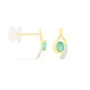 Marc Orian Cadeaux Mariage|Bijoux Émeraude > Boucles D'oreilles Puces Sagesse Or Jaune Emeraude Et Diamant