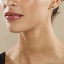 Marc Orian Cadeaux Mariage|Bijoux Émeraude > Boucles D'oreilles Puces Sagesse Or Jaune Emeraude Et Diamant