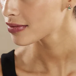 Marc Orian Cadeaux Mariage|Bijoux Émeraude > Boucles D'oreilles Puces Sagesse Or Jaune Emeraude Et Diamant