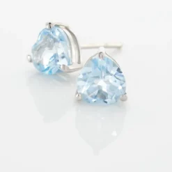 Marc Orian Cadeaux Mariage|Anniversaire De Mariage > Boucles D'oreilles Puces Salona Or Blanc Topaze