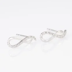 Boucles D'oreilles Puces Samy Or Blanc Diamant