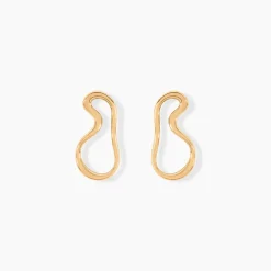 Boucles D'oreilles Puces Seyda Plaqué Or Jaune