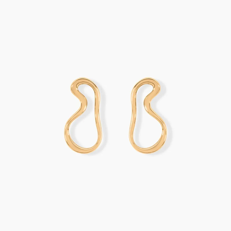 Boucles D'oreilles Puces Seyda Plaqué Or Jaune