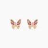Boucles D'Oreilles Puces Sidonie Or Jaune Oxyde De Zirconium