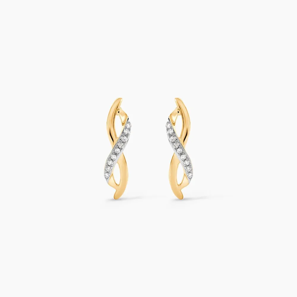 Marc Orian Pendantes|Bijoux Diamant > Boucles D'oreilles Puces Smina Or Jaune Diamant