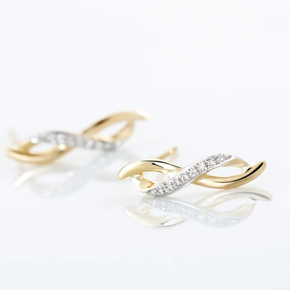 Marc Orian Pendantes|Bijoux Diamant > Boucles D'oreilles Puces Smina Or Jaune Diamant