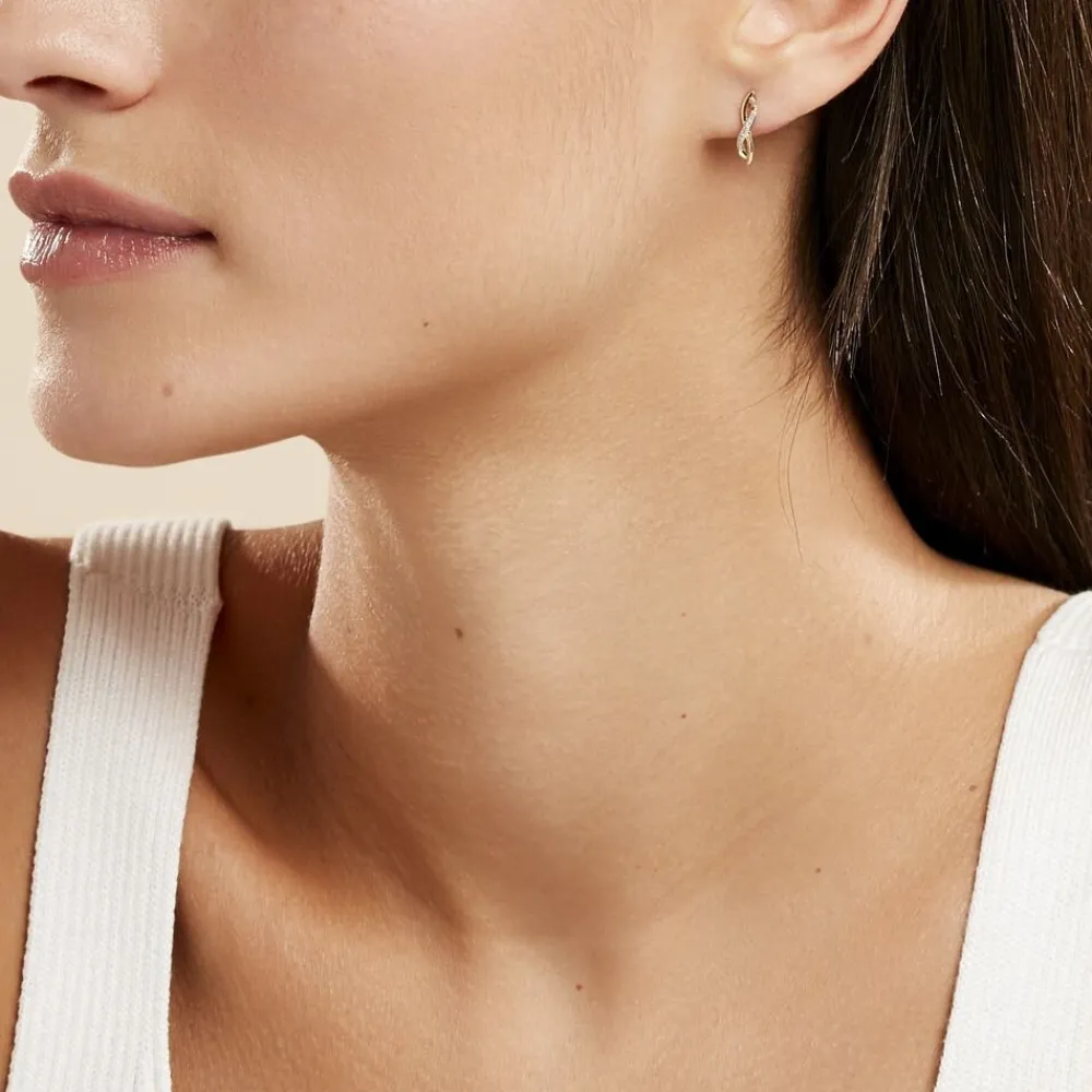 Marc Orian Pendantes|Bijoux Diamant > Boucles D'oreilles Puces Smina Or Jaune Diamant