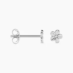Marc Orian Boucles D'Oreilles Fleur|Boucles D'Oreilles Argent > Boucles D'oreilles Puces Sulya Argent Blanc