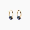 Boucles D'oreilles Puces Suraya Or Jaune Perle De Culture