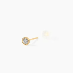 Marc Orian Parures De Mariage|Bijoux Diamant > Boucles D'oreilles Puces Vaina Or Jaune Diamant