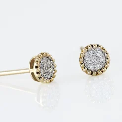 Marc Orian Parures De Mariage|Bijoux Diamant > Boucles D'oreilles Puces Vaina Or Jaune Diamant