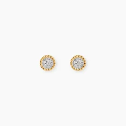 Marc Orian Parures De Mariage|Bijoux Diamant > Boucles D'oreilles Puces Vaina Or Jaune Diamant