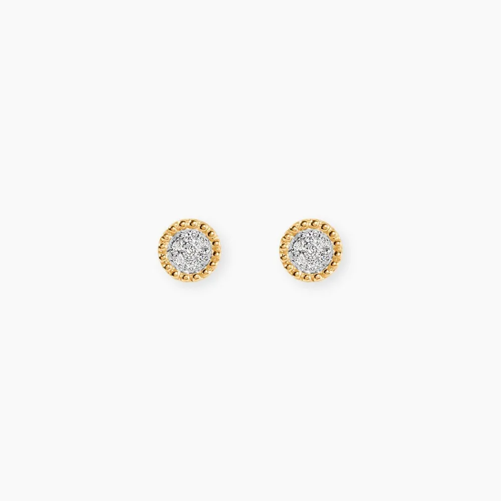 Marc Orian Parures De Mariage|Bijoux Diamant > Boucles D'oreilles Puces Vaina Or Jaune Diamant