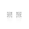 Boucles D'oreilles Puces Victoria Or Blanc Diamant