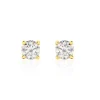 Boucles D'oreilles Puces Victoria Or Jaune Diamant