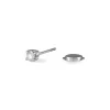 Boucles D'oreilles Puces Victoria Or Blanc Diamant