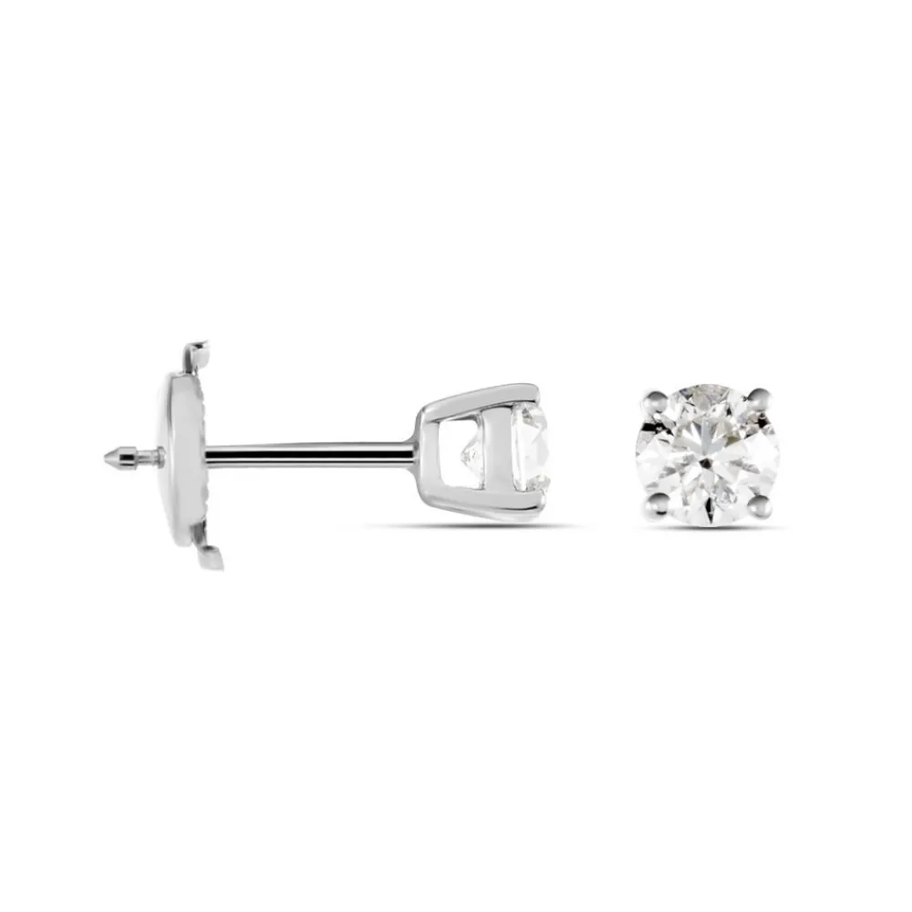 Marc Orian Anniversaire De Mariage|Bijoux Homme > Boucles D'oreilles Puces Victoria Or Blanc Diamant