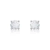 Boucles D'oreilles Puces Victoria Or Blanc Diamant