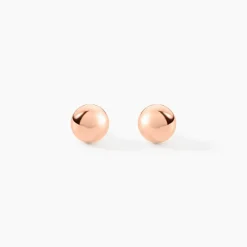 Boucles D'oreilles Puces Virgie Argent Rose