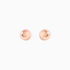 Boucles D'oreilles Puces Virgie Argent Rose