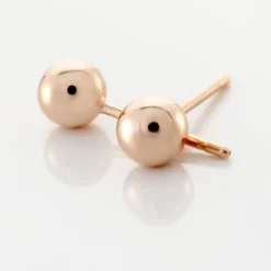 Boucles D'oreilles Puces Virgie Argent Rose
