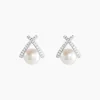 Marc Orian Bijoux Perles|Boucles D'Oreilles Perle > Boucles D'oreilles Puces Yacinthe Argent Perle De Culture Et Oxyde