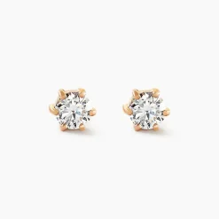 Boucles D'oreilles Puces Yléna Plaqué Or Jaune Oxyde De Zirconium