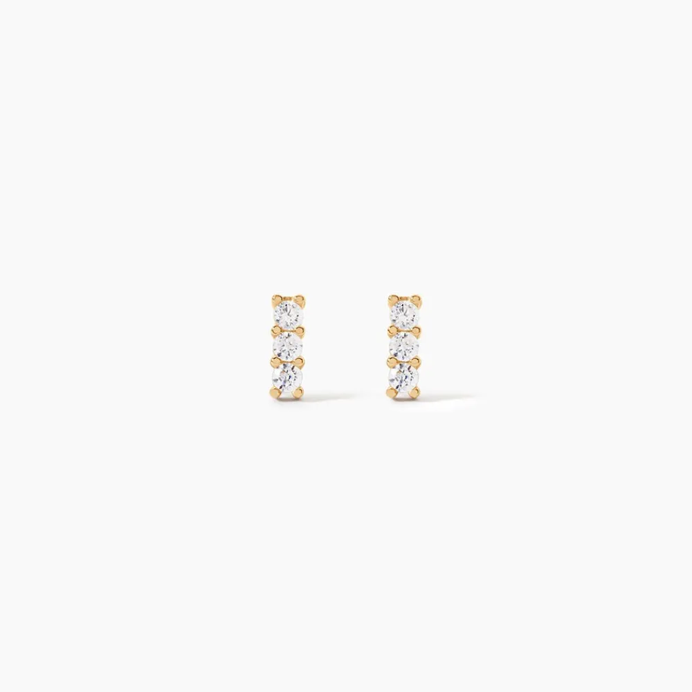 Marc Orian Idées Cadeaux Femme|Boucles D'Oreilles Or > Boucles D'oreilles Puces Youssa Barrettes Or Jaune Oxyde De Zirconium