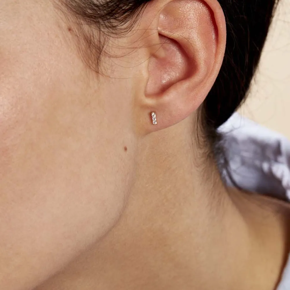 Marc Orian Idées Cadeaux Femme|Boucles D'Oreilles Or > Boucles D'oreilles Puces Youssa Barrettes Or Jaune Oxyde De Zirconium