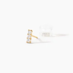 Marc Orian Idées Cadeaux Femme|Boucles D'Oreilles Or > Boucles D'oreilles Puces Youssa Barrettes Or Jaune Oxyde De Zirconium