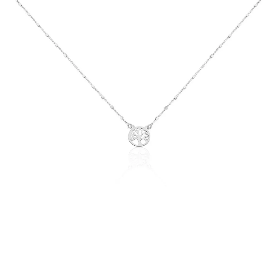 Boucles D'oreilles Puces Zelee Argent Blanc