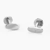JOURDAN Bijoux Acier Inoxydable|Idées Cadeaux Homme > Boutons De Manchettes Athos Acier Argenté Onyx