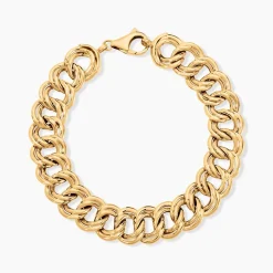 Bracelet Aaron Maille Fantaisie Or Jaune