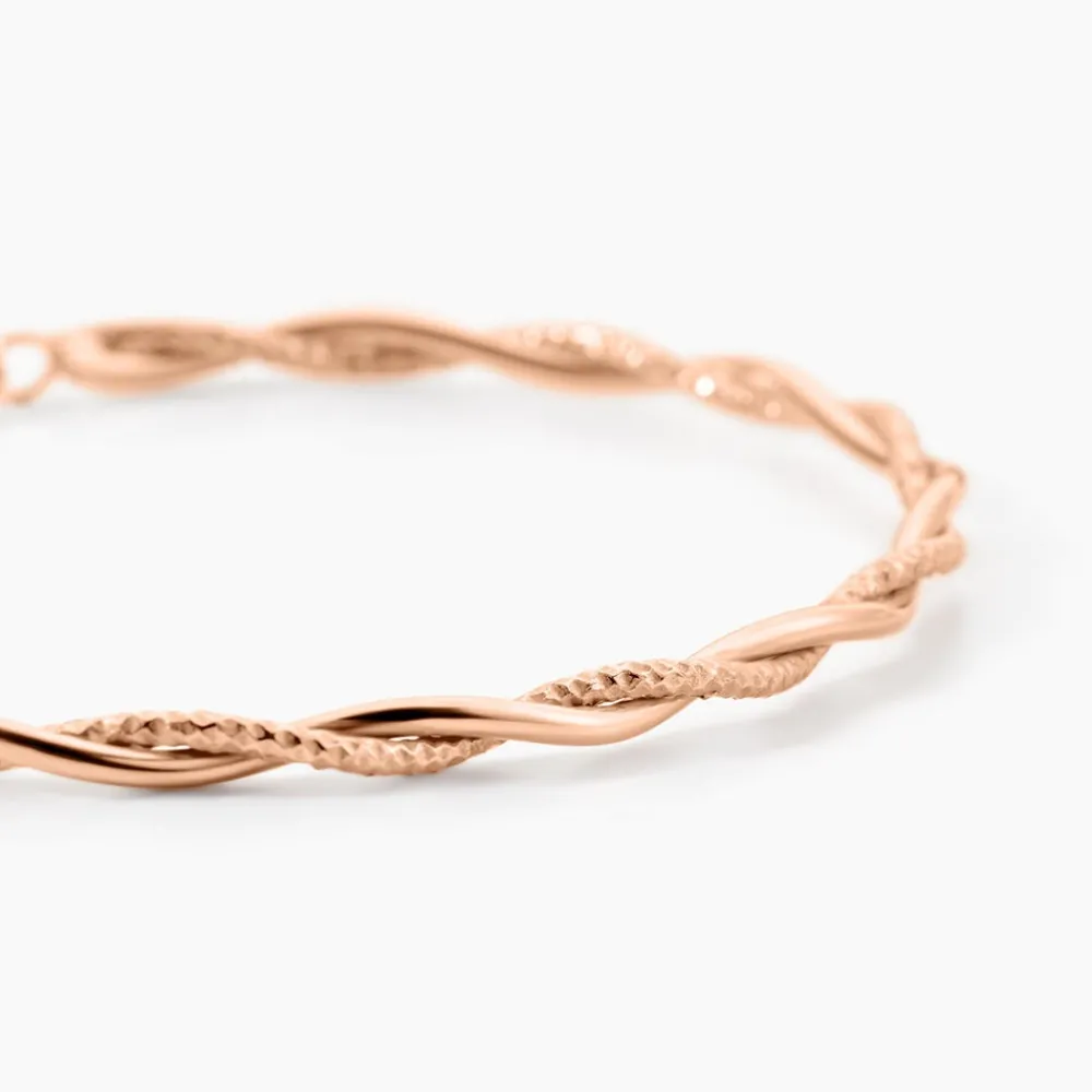 Marc Orian Bracelets|Bijoux Fantaisie > Bracelet Abie Torsade Argent Rose