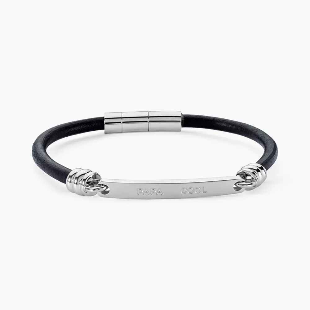 Marc Orian Bracelets Cuir|Bracelets Homme > Bracelet Acier Blanc Gaspard