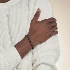 Marc Orian Bracelets Cuir|Bracelets Homme > Bracelet Acier Blanc Trisse