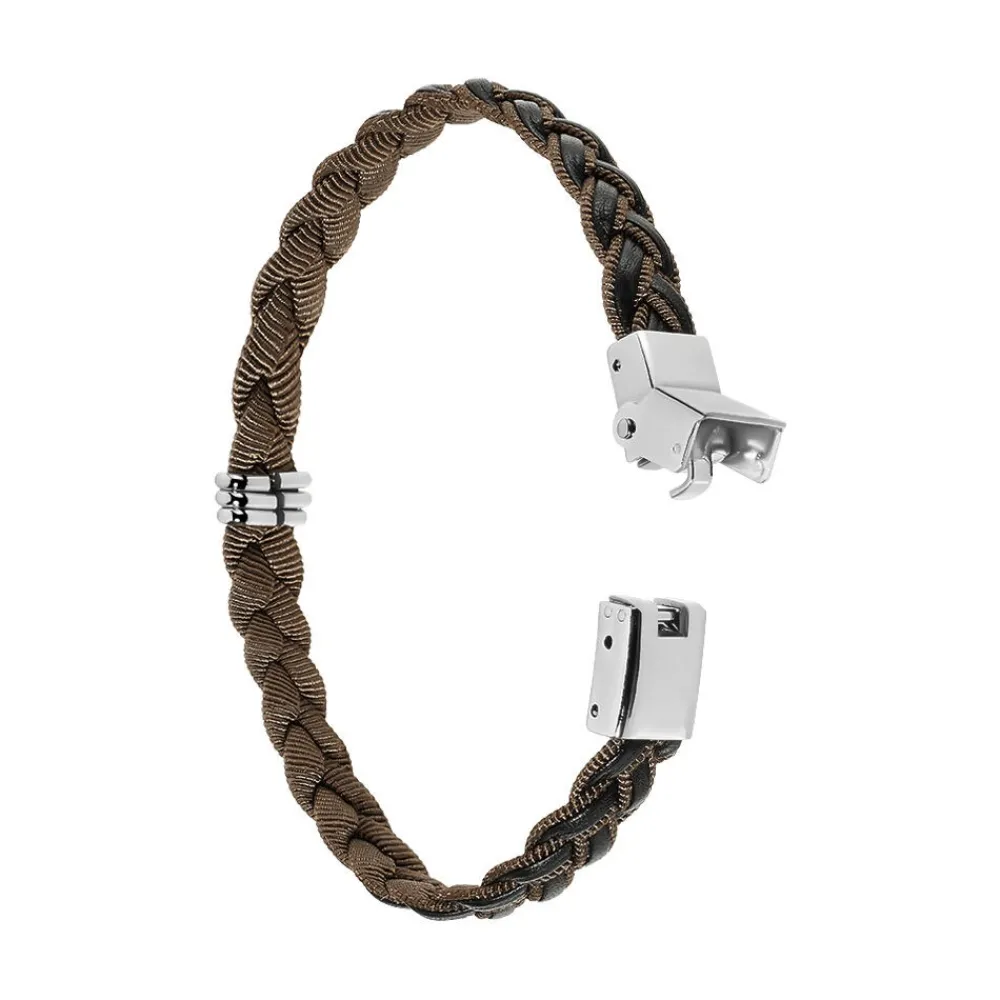 Marc Orian Bracelets Cuir|Bracelets Homme > Bracelet Acier Blanc Trisse