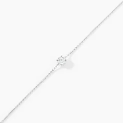Bracelet Adula Or Blanc Oxyde De Zirconium