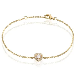 Bracelet Alais Plaque Or Jaune Oxyde De Zirconium
