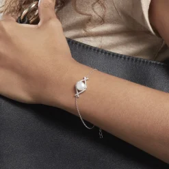 Bracelet Alessia Argent Blanc Perle De Culture Et Oxyde De Zirconium