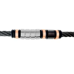 Marc Orian Bracelets Homme|Bracelets Acier Inoxydable > Bracelet Alexandre Acier Bicolore