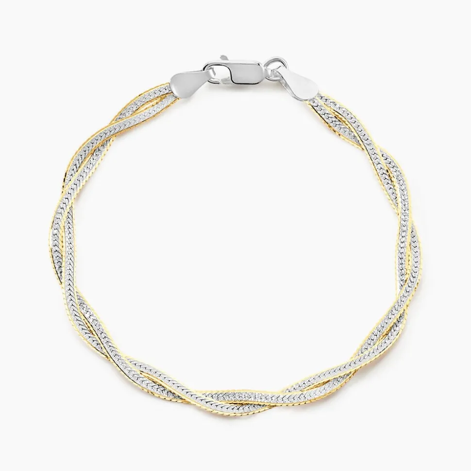 Bracelet Anaiz Argent Bicolore