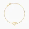 Bracelet Andrieu Or Jaune Perle De Culture