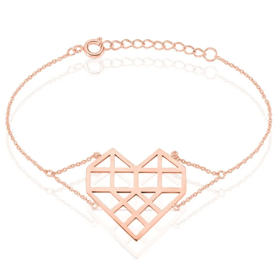 Bracelet Angeles Acier Rose