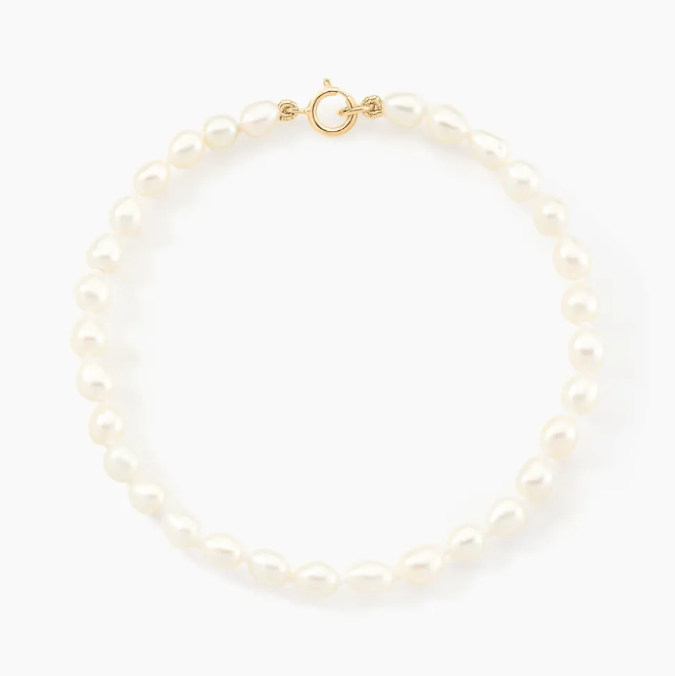 Bracelet Anjana Or Jaune Perle De Culture