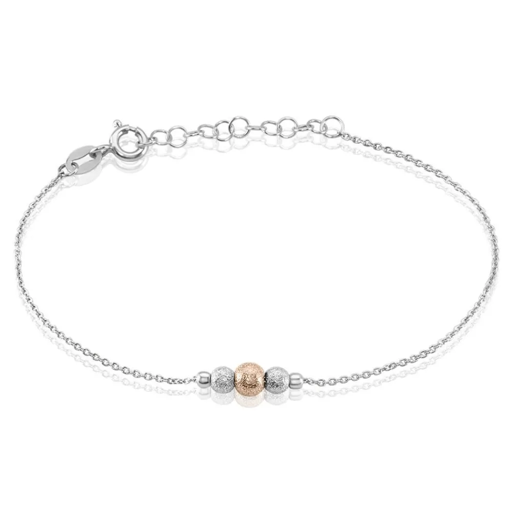 Marc Orian Bracelets|Bijoux Fantaisie > Bracelet Argent Blanc Bicolore Lemnos