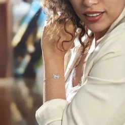Marc Orian Bracelets|Bijoux Fantaisie > Bracelet Argent Blanc Liseron