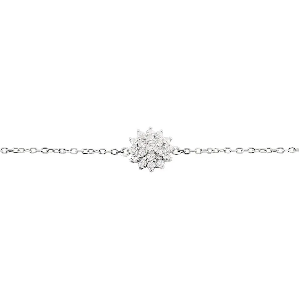 Bracelet Argent Blanc Maximille Oxydes De Zirconium