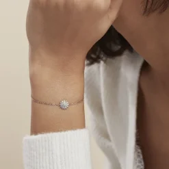 Bracelet Argent Blanc Maximille Oxydes De Zirconium